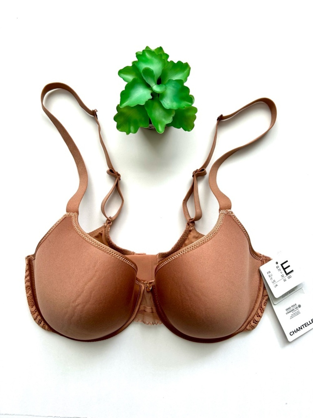 Chantelle C Jolie Comfort Convertible T-Shirt Bra Rose De Bois Size 32DD 32E NWT